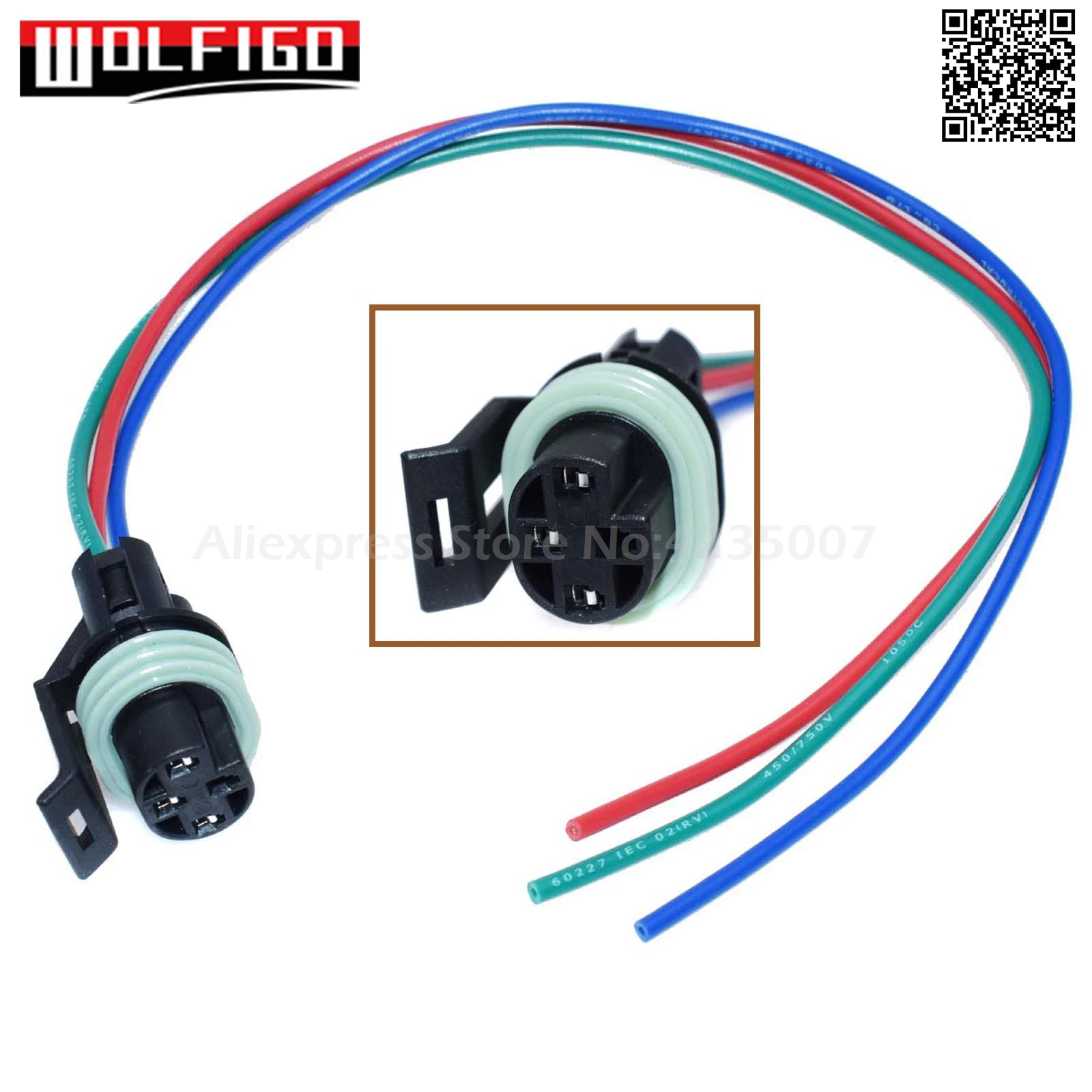 WOLFIGO 12085499 переключатель давления масла разъем косички 3 провода для 1985-2007 TBI TPI PT121, PT2324, 88862243, 1P1053, S637, 645780 - Цвет: 1 PC