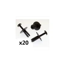 Clip de Fixation pour Panneau de Garniture de Porte universelle, 20 pièces, pour BMW, Auto-Pare-chocs, Rivet, Push Capot, Moteur, Clip de Fixation d'aile