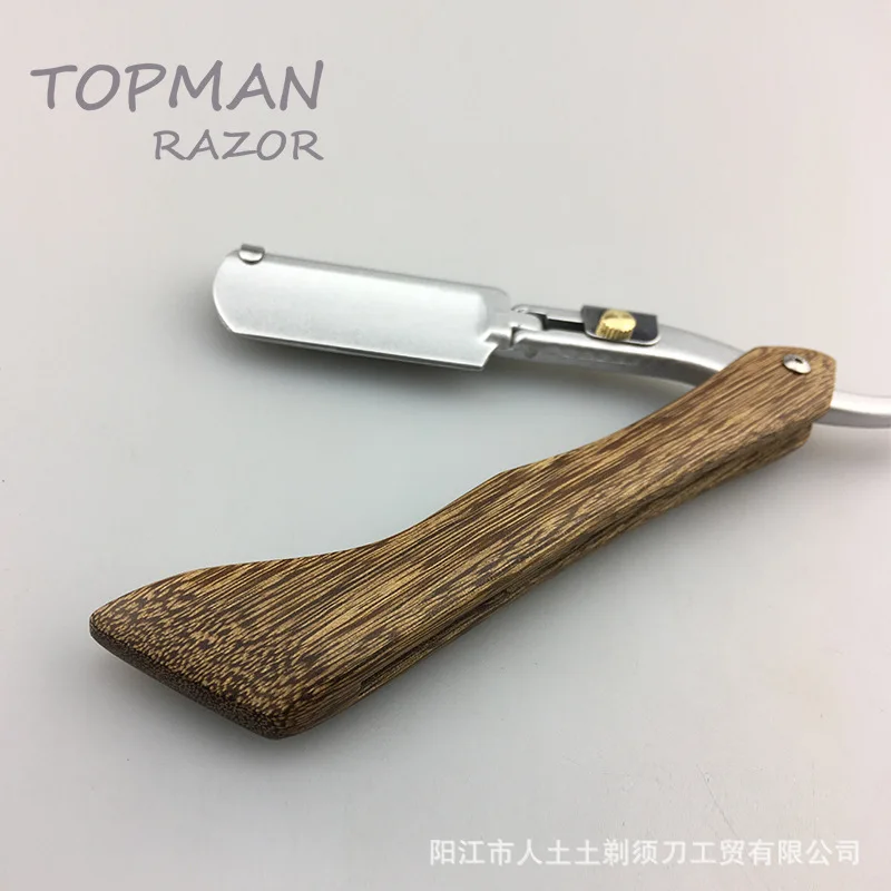 Chicken Wing Wooden Razor double sided Knife Holder Razor high grade Wooden Handle Razor G1106 2