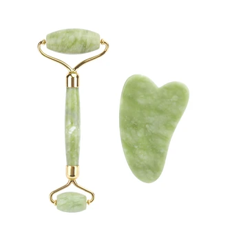 

Facial Massage Roller Guasha Board Double Heads Jade Stone Face Lift Body Skin Relaxation Slimming Jade Roller Skin Care Tools