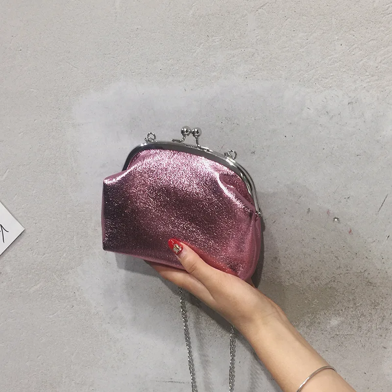 

Women's Summer 2019 New Shell Sequins Hundred Ladle Chain Korean Edition Girl Single Shoulder Slant Bag