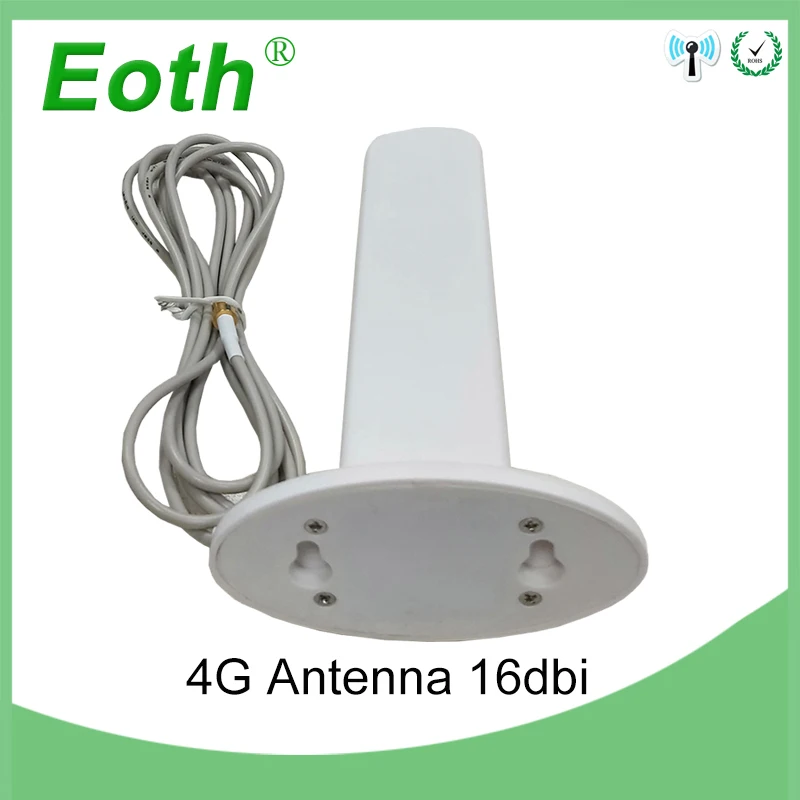 Eoth 3g 4G LTE антенна TS9 Male Connctor 16dBi 2m 3g внешняя антенна для беспроводного 4G модема роутера antena arieal