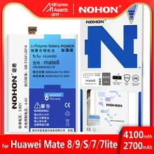 NOHON телефон батарея для huawei mate 8 9 7 S 7 Lite батарея HB396693ECW HB396689ECW Honor 6 P литий-полимерная сменная батарея