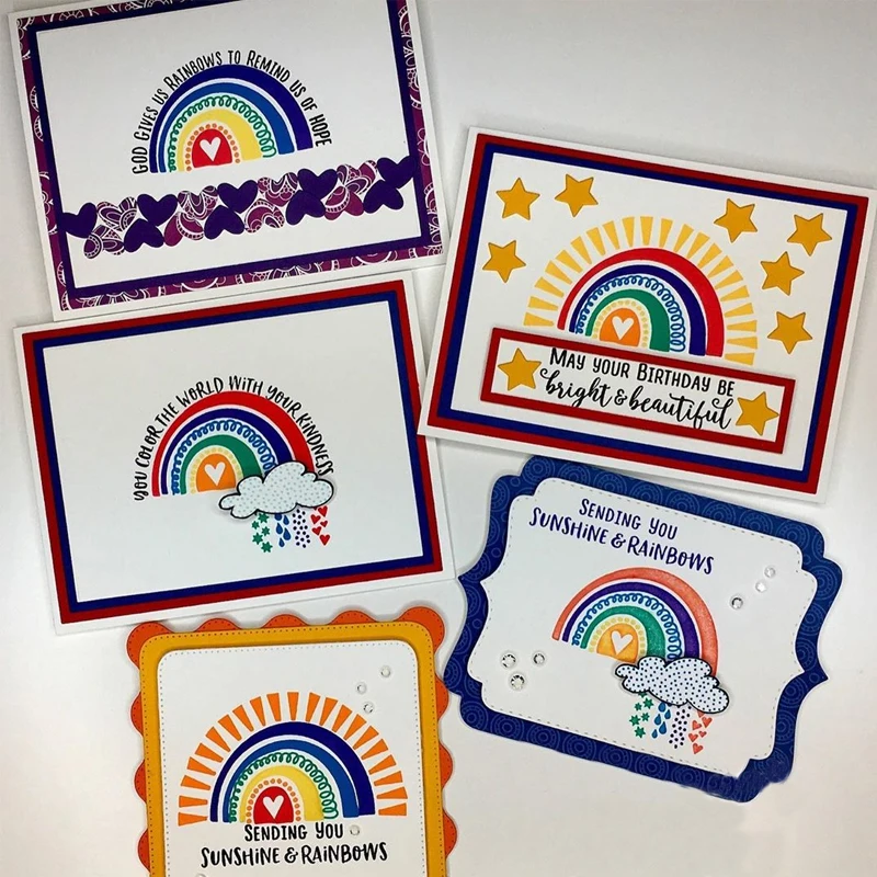 

Clouds Sunshine Rainbow Transparent Silicone Clear Stamp for Scrapbooking DIY Craft Decoration Soft Stamp
