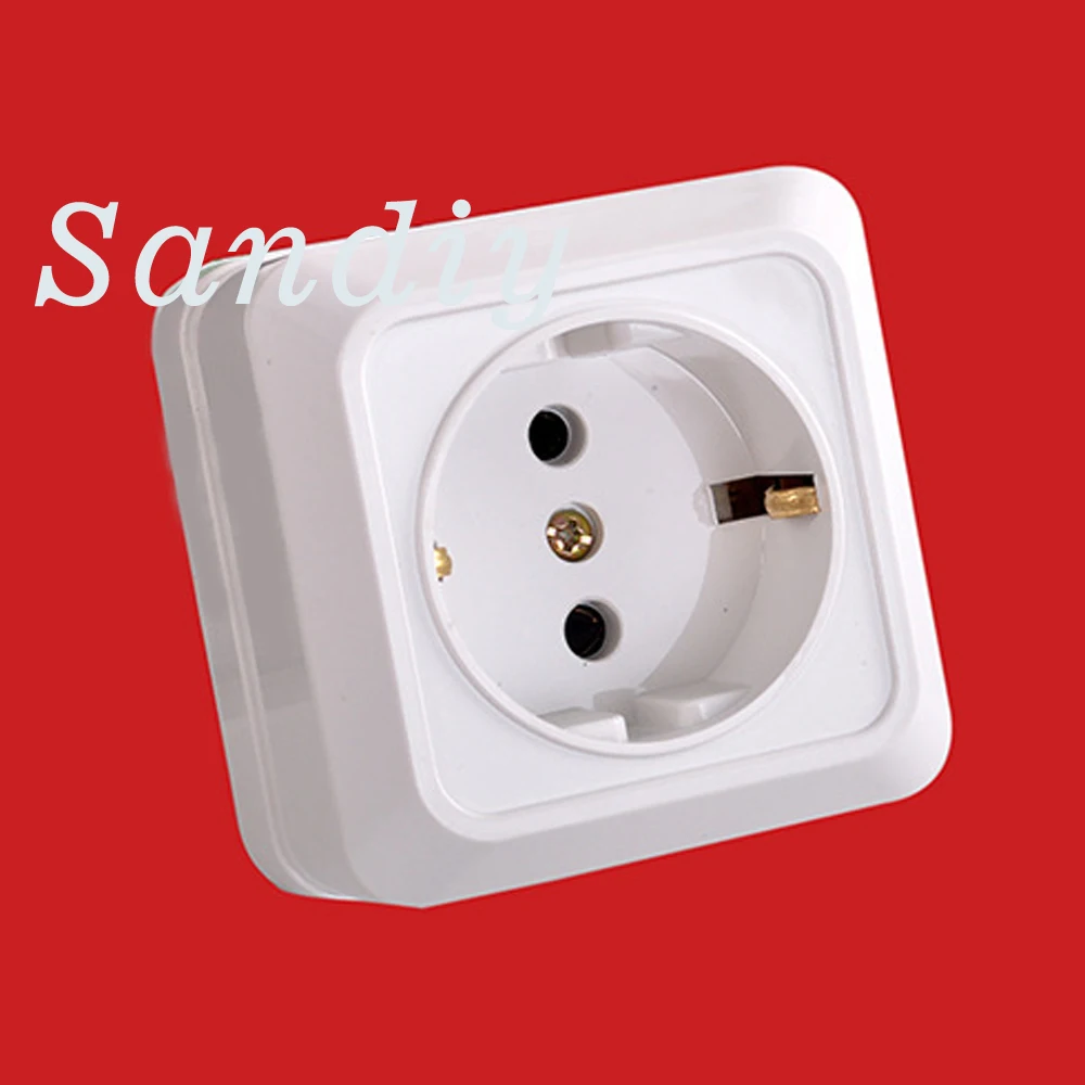 Installed directly European type wall socket kazakhstan Iran CE