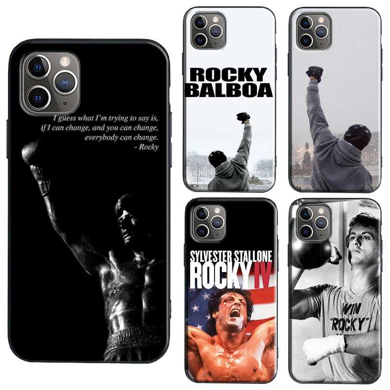 apple iphone 13 pro case Rocky Balboa Movie Quote Motivation Boxing TPU Case For iPhone XR X XS Max 11 13 Pro Max 12 mini 6S 7 8 Plus SE 2020 Cover Coque best case for iphone 13 pro  iPhone 13 Pro