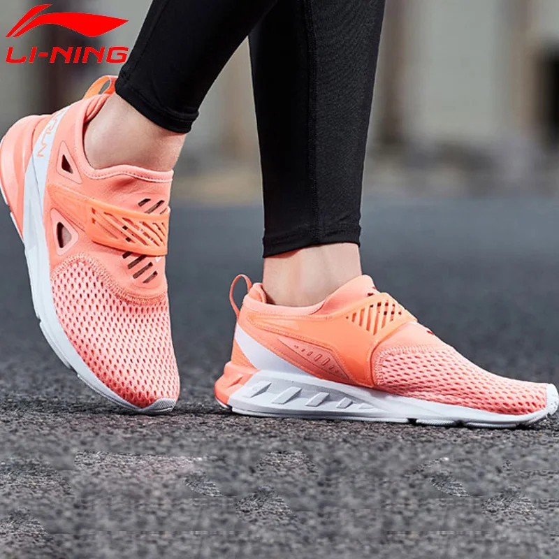  Женские беговые кроссовки Li Ning с цветной зоной, прочная подкладка, спортивная обувь li ning, светильник кроссовки ARHN086 