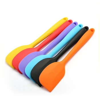 

6 Colors Pastry Cake Butter Cream Spatula Shells Brush Mixing Batter Spatula Food Grade Silicone Baking Tools Kitchen Utensil