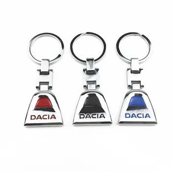 

3D Metal Car Key Ring Keychain Key Holder Logo Auto Car Fashion Accessories for Dacia Key Chain Ring Car Styling