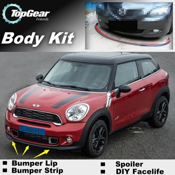 

Bumper Lip Deflector Lips For Mini Paceman / Cooper S Front Spoiler Skirt For TopGear Fans Car Tuning / Body Kit Wing / Strip