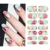 Water Transfer Nail Sticker DIY Accessories Нежные Перья 3D Watermark Sticker Персонализированный Узор Блеск Ногтей Наклейки