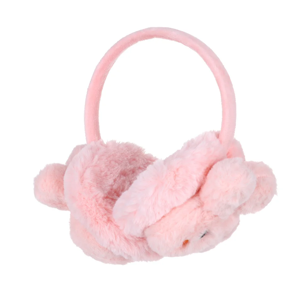 3-Pink Новые милые плюшевые теплые наушники с мультяшным кроликом котом Модные женские зимние теплые плотные теплые наушники для девочек и мальчиков защита ушей - Цвет: 3-Pink