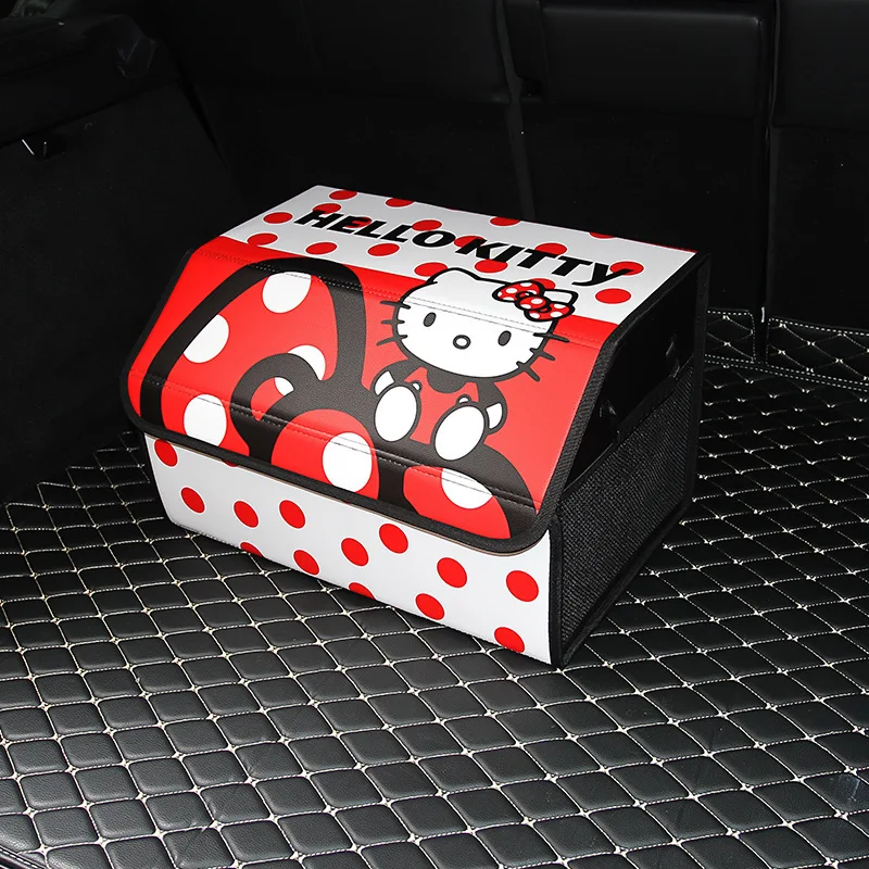 

Kitty Automobile Storage Box Trunk Storage Box Car Mounted Car Trunk Multi-functional Foldable Luggage Finishing Box