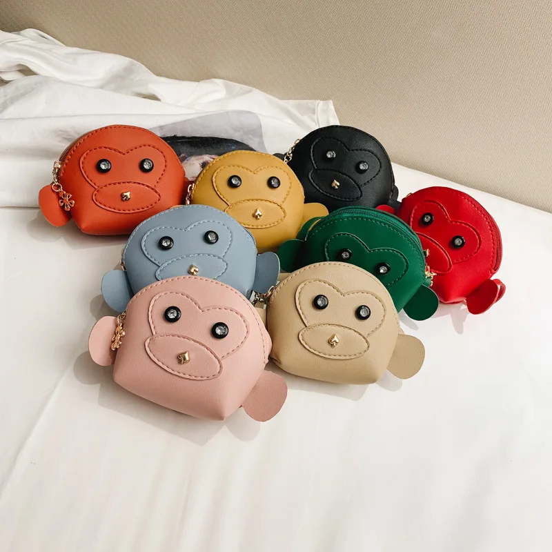 

Korean-style Children's Bags 2019 New Style Cute Small Monkey Mini Crossbody Bag Fashion Man Baby Girls Outing Purse