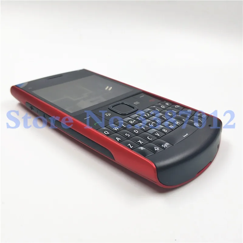 Оригинальная задняя крышка для аккумулятора, корпус для Nokia X2-01 x201, полная крышка корпуса, дверная рама+ задняя крышка батареи+ английская клавиатура