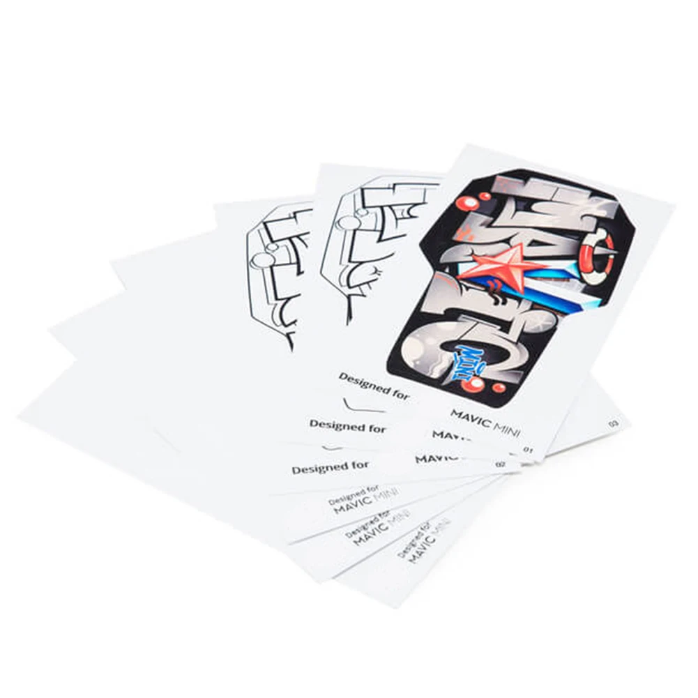 Buy Scratch Proof Full Cover Film Hand Draw DIY Painting Decorative Skin Drone Accessory Sticker Set Easy Apply For MAVIC Mini