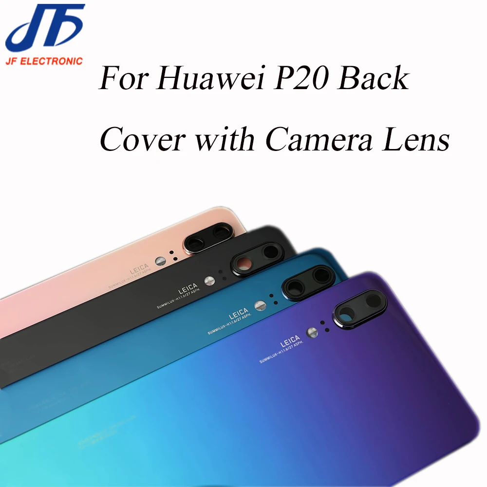 10 шт./партия задняя Батарея Стекло крышка запасная часть для huawei P20 P20 pro сзади Корпус шасси задняя дверь чехол+ Стикеры