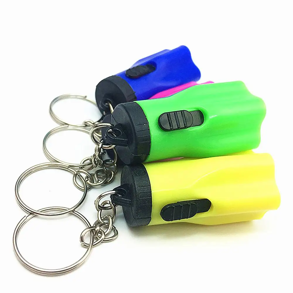 Mini Flashlight LED Light-Up Toys Keychain Party Favor Kids Toy Gift Bag Pendant 