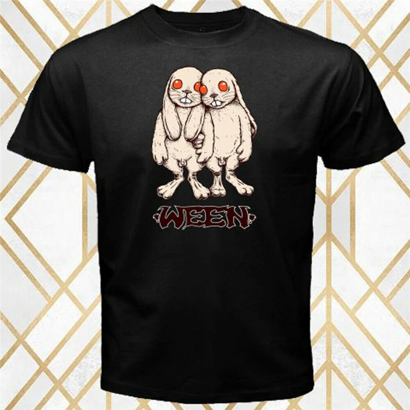 Мужская черная футболка с логотипом Ween Alternative Rock Band Legend Размеры S-3Xl для молодежи