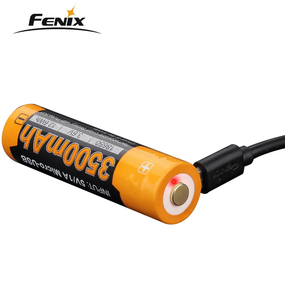 Аккумуляторная литий ионная батарея Fenix ARB L18 3500U USB 3500mAh 18650|Портативные
