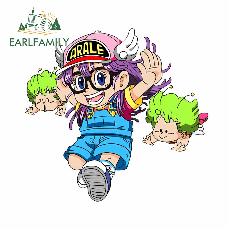 Earlfamily 13Cm X 12.8Cm Per Arale Adesivi Per Auto Carini Grafica Raffinata Snowboard Camper Tuning Decal Valigia Anime Jdm Accessori