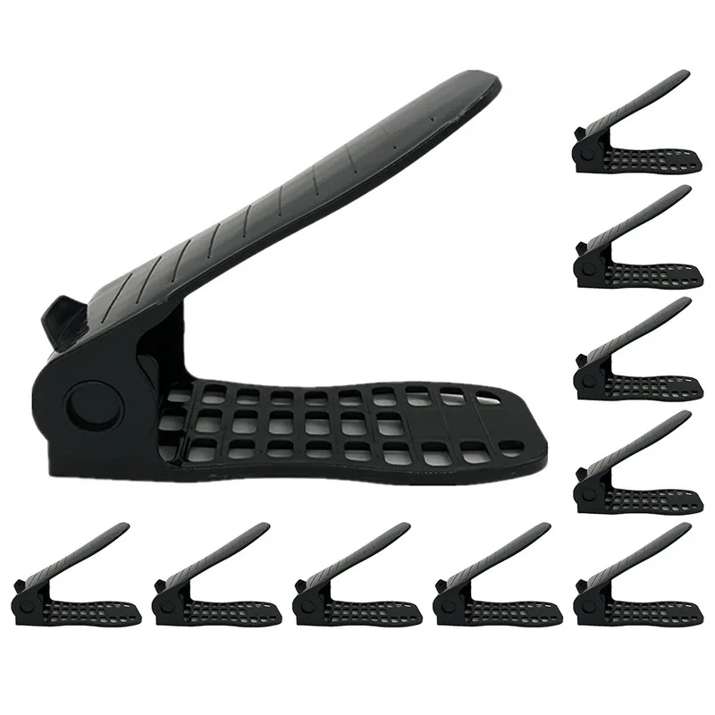 10PCs Adjustable Double-layer Shoe Rack Practical Shoes Stand Shelf Organizer Home Space Saver Quality Storage Holder New - Color: A-01