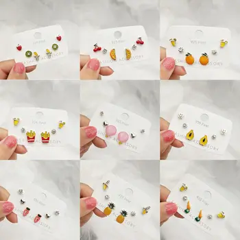 

30 Pairs/lot simple cute women jewelry earrings wholesale 201104-92
