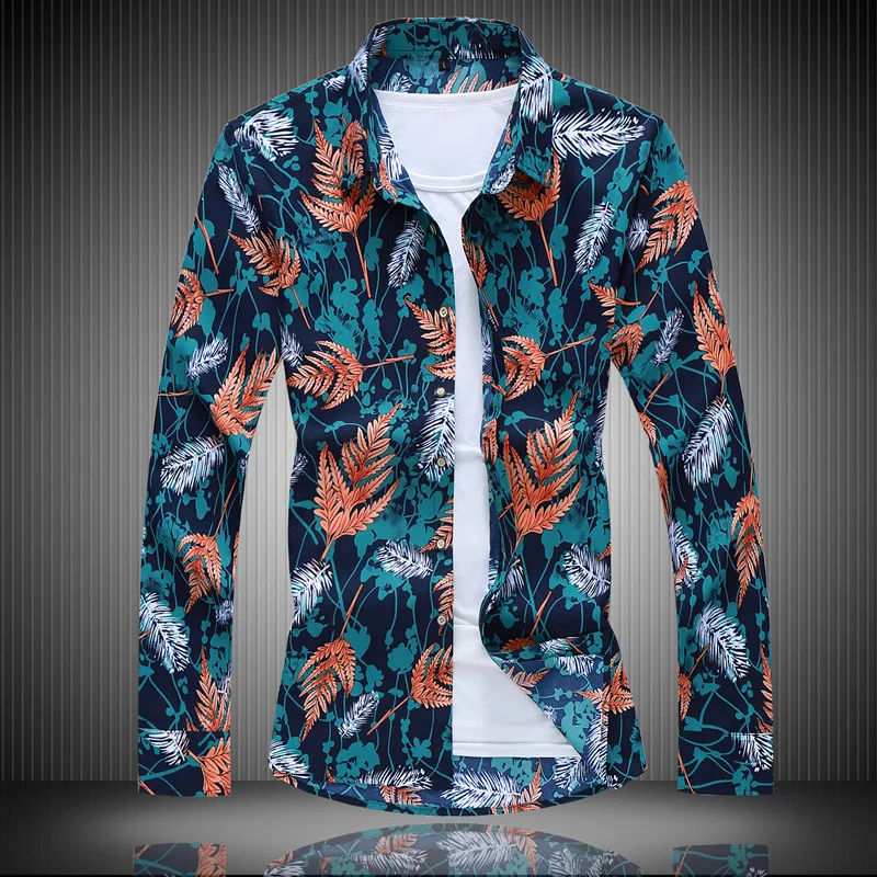 

Activity to Run the Amount of Paragraph Autumn And Winter Large Size Men's Casual Long-sleeved Shirt MEN'S Shirt