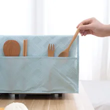 Пылезащитный чехол для микроволновой печи, масляный Пылезащитный Водонепроницаемый мешок для хранения, бленда для микроволновой печи, кухонные аксессуары, бленда для микроволновой печи, крышка для духовки, полотенце