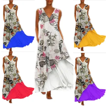 

Beach Tunic Pareo And Dresses Swimsuit Woman On Ladies Clothes Spot Autumn Blockbuster Long Sleeveless Fragmented Irregular Hem