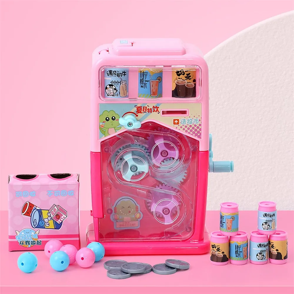 Детская игрушка торговый автомат моделирование звук покупки ролевые игрушки торговый автомат моделирование торговый дом набор - Цвет: PK
