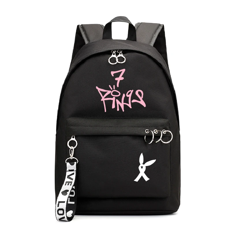 Backpack 1 Ariana Grande, Холщовый женский школьный рюкзак, сумки, большая вместительность, несколько карманов на молнии, рюкзаки, дорожная сумка, школьная сумка для девочек-подростков - Цвет: Backpack 1