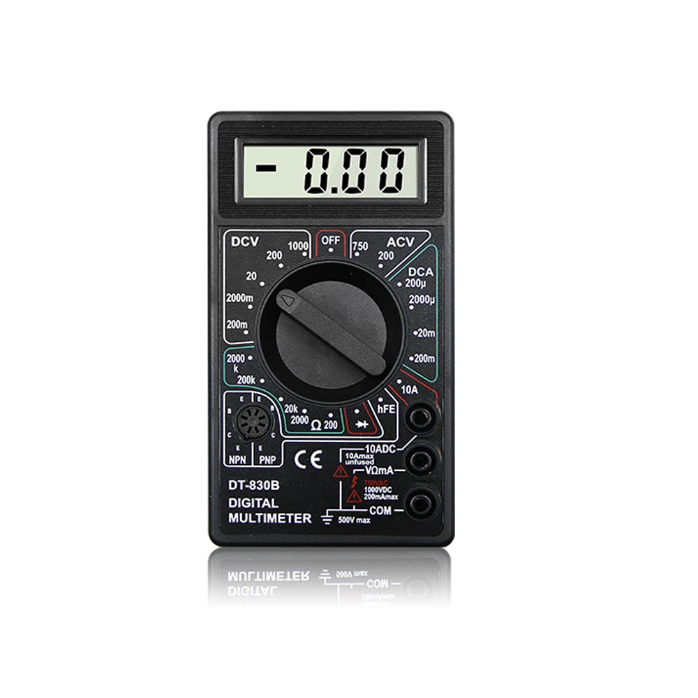 DT-830B 1 шт. A830L ЖК-цифровой мультиметр AC DC напряжение диод Freguency мультитестер ток световой дисплей с функцией зуммера - Цвет: DT-830B