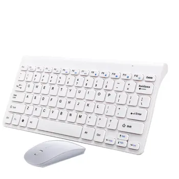 

Wireless Keyboard And Mouse Mini Multimedia Keyboard Mouse Combo Set For Notebook Laptop Mac Desktop Office Supplies
