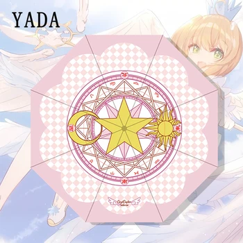 

YADA Japanese Comic Magical Card Girl Sakura Umbrella Rain uv Umbrella For Womens Windproof Cartoon Bear TOTORO Umbrellas YS775
