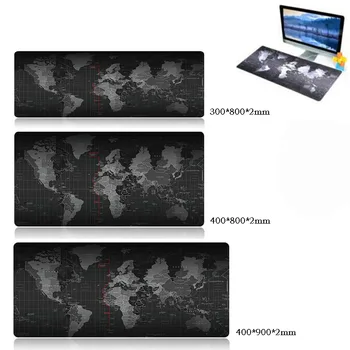 

Extra Large Mouse Pad Anti-Slip Rubber Gaming Mouse Mat Table Covers Old World Map Gamer Mousepad with Locking Edge