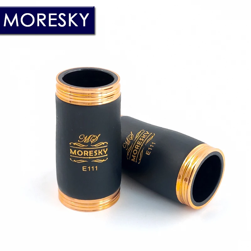 Clarinet woodwind instrument MORESKY Bb Clarinet Lacquer Gold 17 Keys Sib Klarnet Black Clarinete E111
