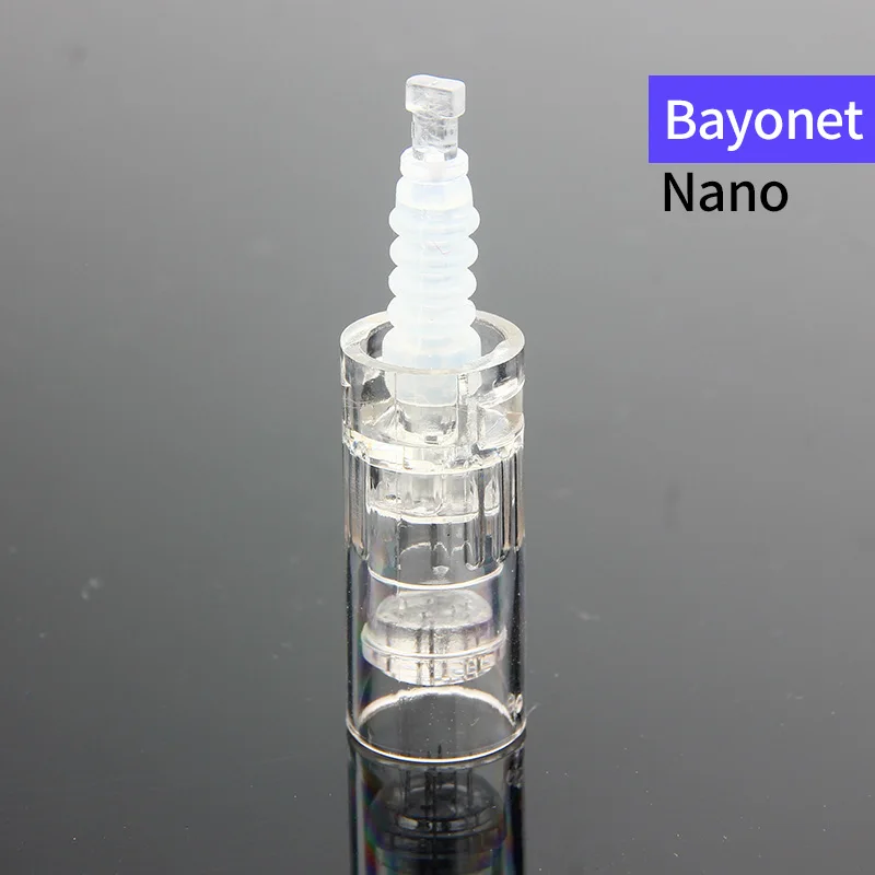 Bayonet Round nano 100/10p 9 Pin/12 Pin/36 Pin Nano Pin игольчатый картридж байонетный винт для электрического авто микроиглы Dr. Ручка наконечник питания Вход - Габаритные размеры: Bayonet Round nano