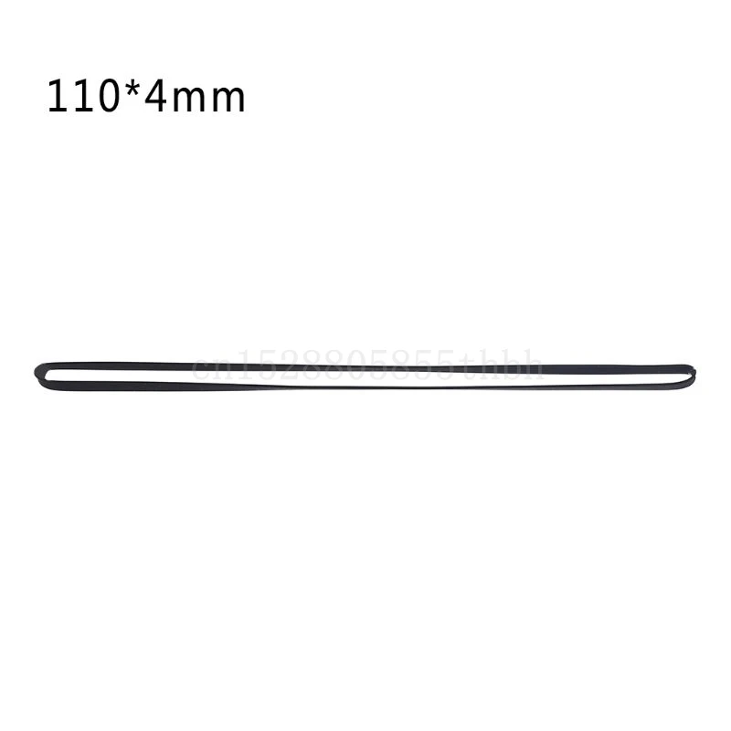 Durable 4mm Wide Rubber Flat Turntable Belt Replacement