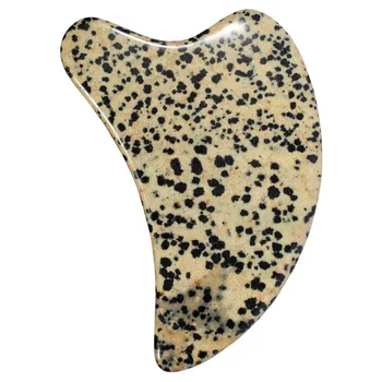 

New Speckled Stone Gouache Scraper Facial Eye Acupuncture Scraping Wrinkle Removal Guasha Board Body Spa Massage Stone Health