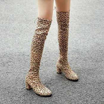 

shoes woman new fashion boots Fashion Pure Color Round Toe Zipper Boots Square Heels Vintage Women Boots