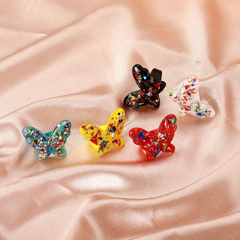 Acrylic Butterfly Rings Blue Red Black White for Women Retro Creativity Jewelry Fashion Accessories 2021 Summer NEW | Украшения и