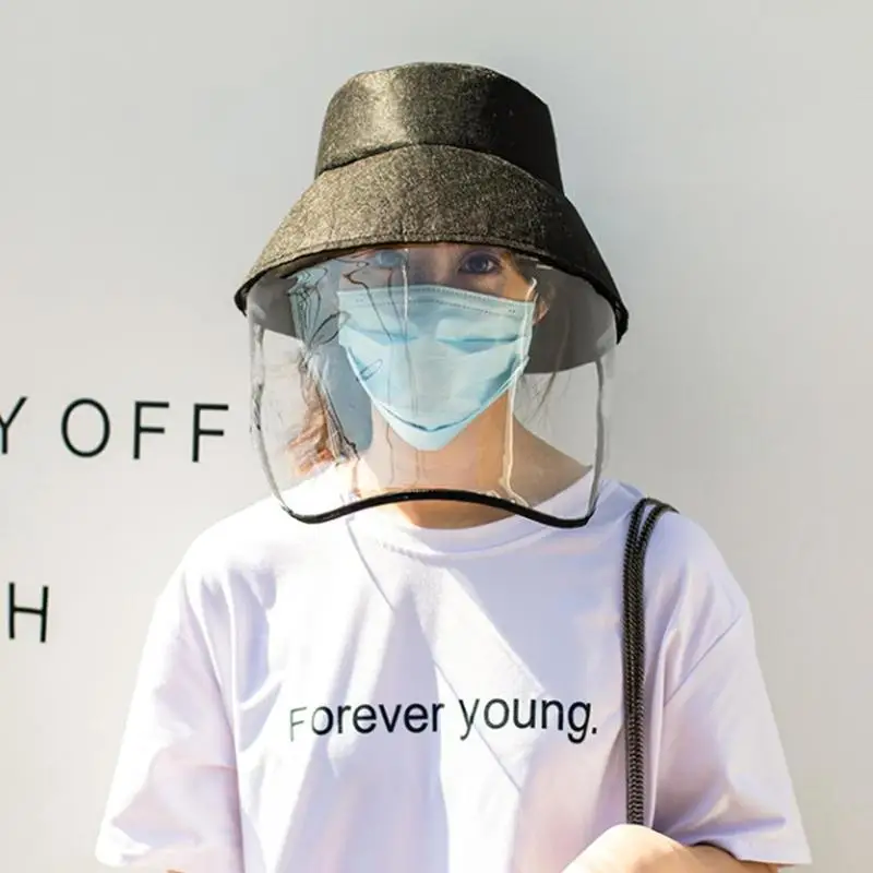 

Professional Protective Facial Mask Anti-Spitting Splash Face Mouth Mask Hat Windproof Sand Dust Proof Windshield Hat Mask