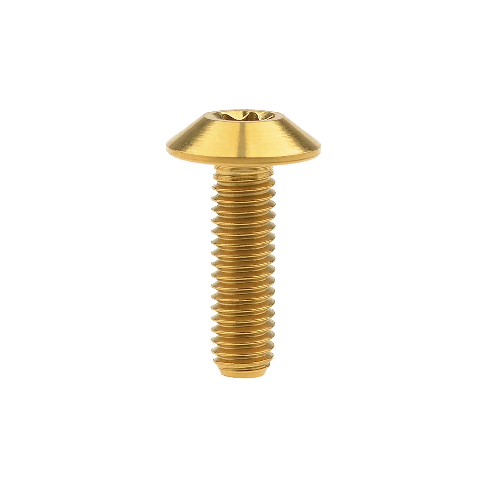 gold Xingxi титан/Ti M6X12 15 20 мм Кнопка Torx болт винт для велосипеда мотоцикла часть - Цвет: gold