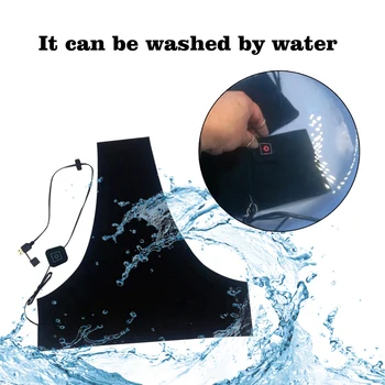 

Heating Pad Adjustable Vest 3 Speed Electric Silicone Switch Jacket USB Plug Warmer 5v With Dust Cap Winter Cloth Washable