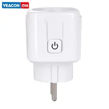 Tuya умная розетка WiFi беспроводной пульт дистанционного голосового управления стандарт ЕС монитор питания Alexa/Google