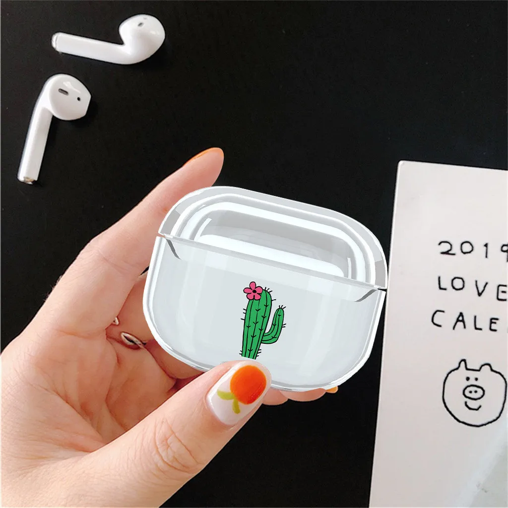 for Airpods Pro Earphones Cute PC Protective Case Cover Key Chain Pouch Skin Wireless Bluetooth for apple Headset Accessories #A