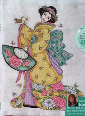 

MT Cross stitch set col161-4 figure [Japanese lady] bedroom precision printing
