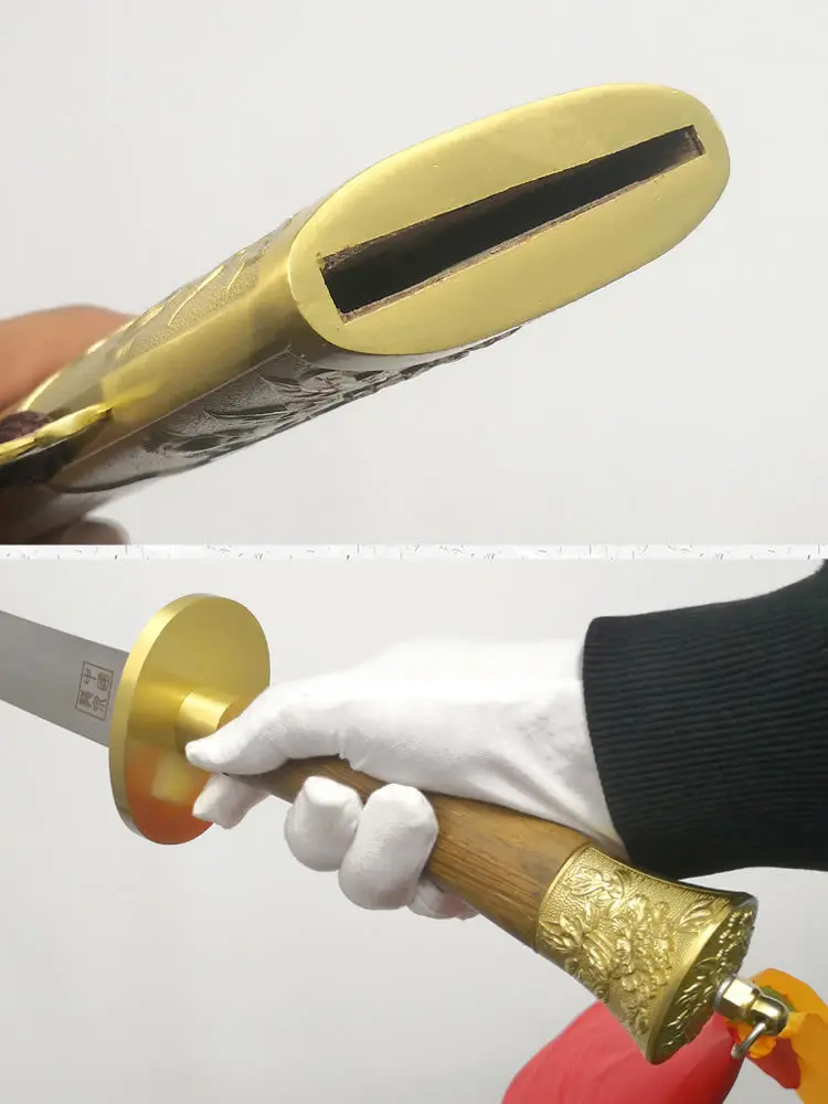 

Shadowboxing Blade Longquan ruan dao Semi-Hard Knife Door Frame Martial-arts Broadsword Single Pole Sword Stainless Steel Is Not