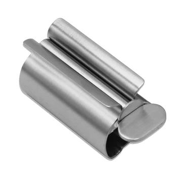 

Portable Hotel Bathroom Supplies Multifunctional Stainless Steel Home Manual Press Toothpaste Squeezer Durable Rolling Tube